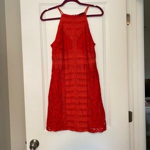 Topshop Cocktail Dress - Burnt Orange